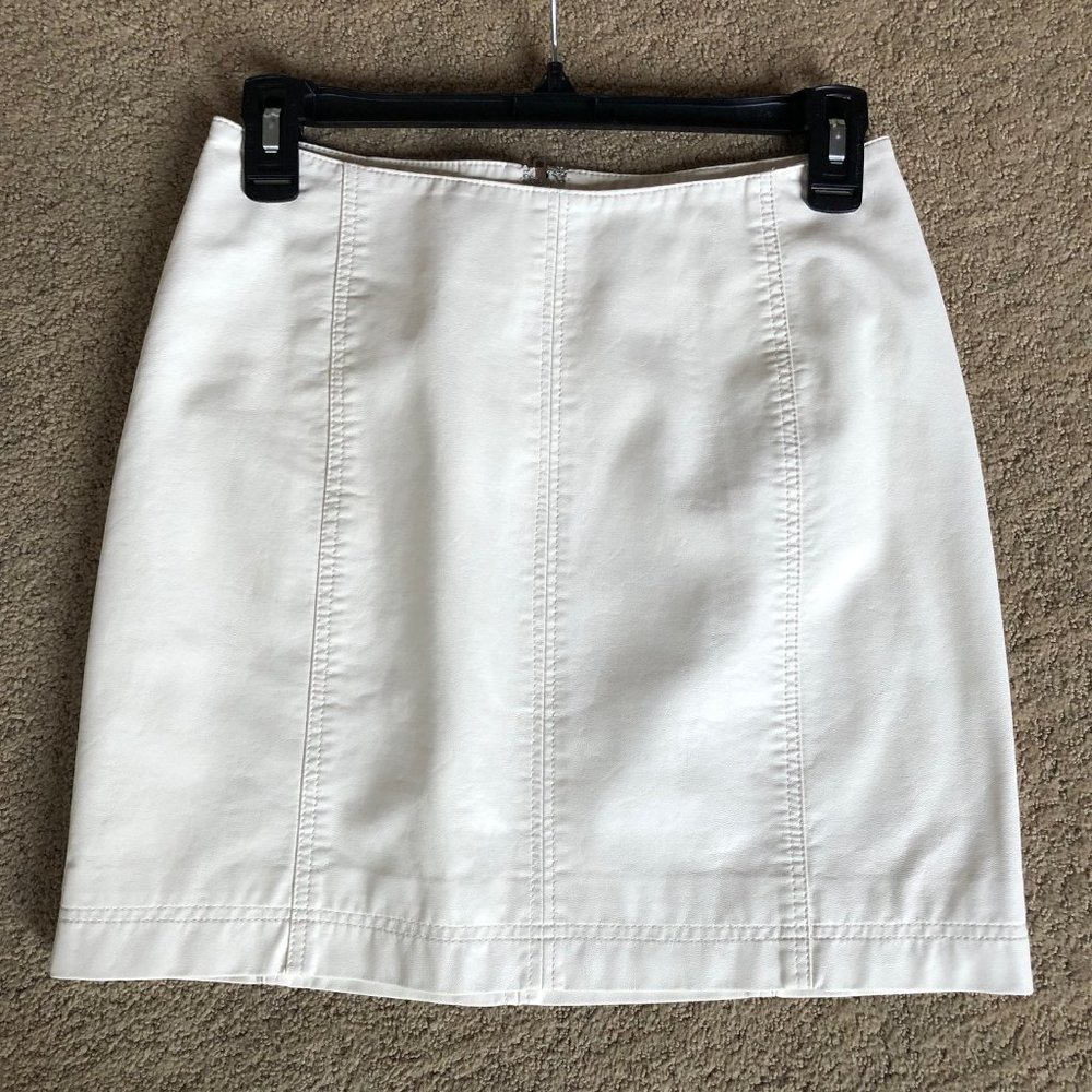 Free People Modern Femme Vegan Leather Skirt